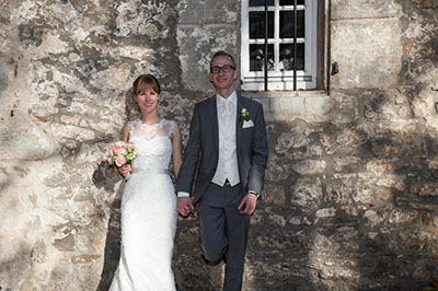 Hochzeitsfotografie des Brautpaares Domonique und Thomas in Haan-Gruiten und auf Schloß Lüntenbeck in Wuppertal