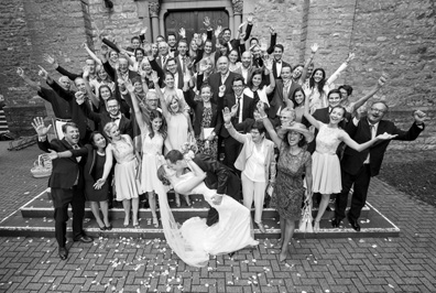Hochzeitfoto in der Goldberger Mühle in Mettmann
