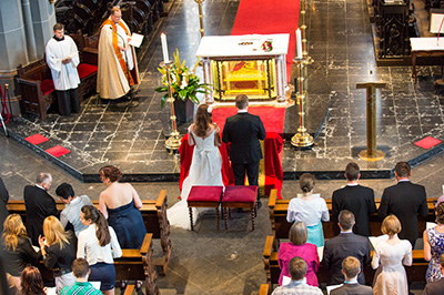 Hochzeitfoto in der Altsadt von Düsseldorf 