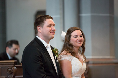 Hochzeitfoto in der Altsadt von Düsseldorf 