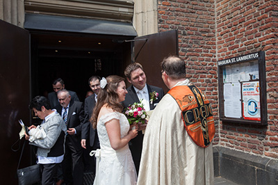 Hochzeitfoto in der Altsadt von Düsseldorf 