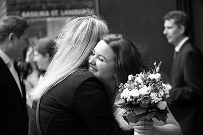 Hochzeitfoto in der Altsadt von Düsseldorf 