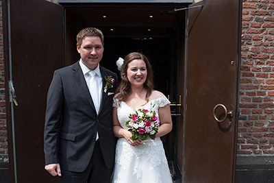 Hochzeitfoto in der Altsadt von Düsseldorf 