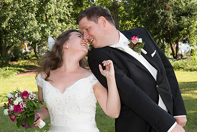 Hochzeitfoto in der Altsadt von Düsseldorf 