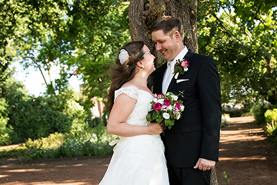 Hochzeitfoto in der Altsadt von Düsseldorf 