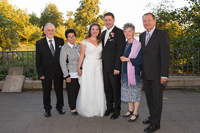 Hochzeitfoto in der Altsadt von Düsseldorf 