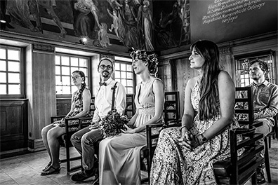 Hochzeitsfotos der standesamtlichen Trauung im Hochzeitsturm auf der Mathildenhöhe in Darmstadt