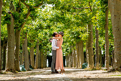 Hochzeitsfotos der standesamtlichen Trauung im Hochzeitsturm auf der Mathildenhöhe in Darmstadt