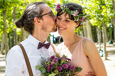 Hochzeitsfotos der standesamtlichen Trauung im Hochzeitsturm auf der Mathildenhöhe in Darmstadt