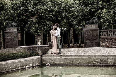 Hochzeitsfotos der standesamtlichen Trauung im Hochzeitsturm auf der Mathildenhöhe in Darmstadt