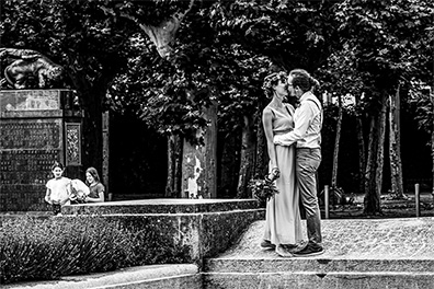 Hochzeitsfotos der standesamtlichen Trauung im Hochzeitsturm auf der Mathildenhöhe in Darmstadt