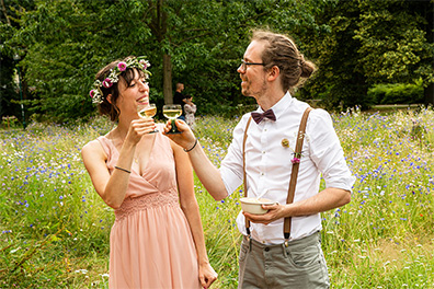 Hochzeitsfotos der standesamtlichen Trauung im Hochzeitsturm auf der Mathildenhöhe in Darmstadt