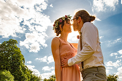 Hochzeitsfotos der standesamtlichen Trauung im Hochzeitsturm auf der Mathildenhöhe in Darmstadt