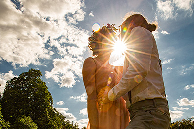 Hochzeitsfotos der standesamtlichen Trauung im Hochzeitsturm auf der Mathildenhöhe in Darmstadt