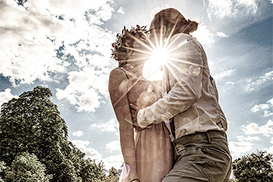 Hochzeitsfotos der standesamtlichen Trauung im Hochzeitsturm auf der Mathildenhöhe in Darmstadt