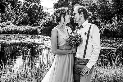 Hochzeitsfotos der standesamtlichen Trauung im Hochzeitsturm auf der Mathildenhöhe in Darmstadt