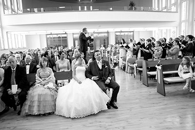 Hochzeitsfotografie des Brautpaares Ariane und Thorsten in Velbert-Neviges, Mettmann und Ratingen