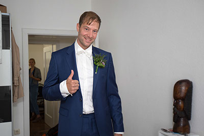 Die Hochzeitsfotos im Lotharinger Kloster in Münster und während der Scheunenhochzeit im Münsterland