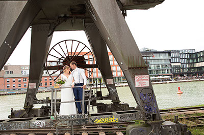 Die Hochzeitsfotos im Lotharinger Kloster in Münster und während der Scheunenhochzeit im Münsterland