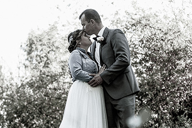 Schönes Hochzeitsfoto von Chrissy & Christian in Mettmann, Ratingen