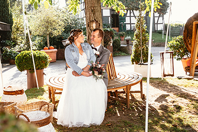 Schönes Hochzeitsfoto von Chrissy & Christian in Mettmann, Ratingen