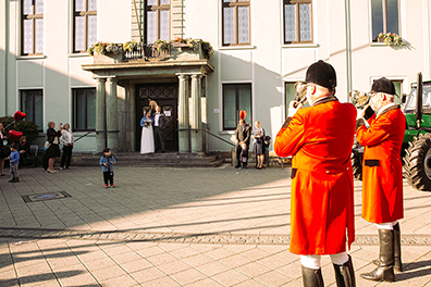 Schönes Hochzeitsfoto von Chrissy & Christian in Mettmann, Ratingen