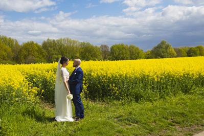 Hochzeitfoto der kirchlichen Trauung in der Neanderkirche und in der Olive in Erkrath-Hochdahl