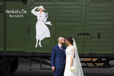 Hochzeitfoto der kirchlichen Trauung in der Neanderkirche und in der Olive in Erkrath-Hochdahl