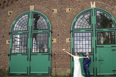 Hochzeitfoto der kirchlichen Trauung in der Neanderkirche und in der Olive in Erkrath-Hochdahl