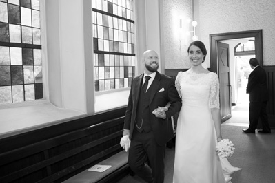 Hochzeitfoto der kirchlichen Trauung in der Neanderkirche und in der Olive in Erkrath-Hochdahl