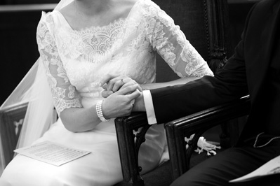 Hochzeitfoto der kirchlichen Trauung in der Neanderkirche und in der Olive in Erkrath-Hochdahl