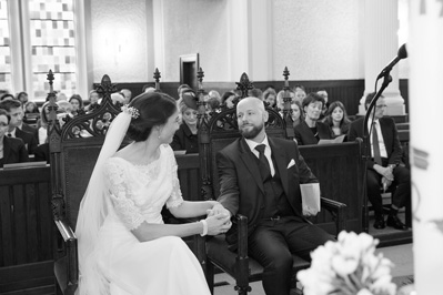 Hochzeitfoto der kirchlichen Trauung in der Neanderkirche und in der Olive in Erkrath-Hochdahl