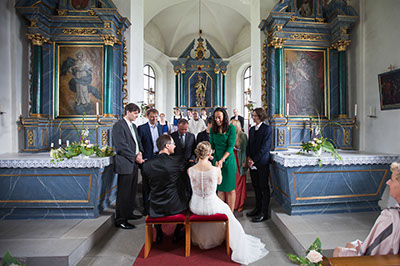 Hochzeitsfotos von Claudia und Oliver in Sarnen in der Schweiz 