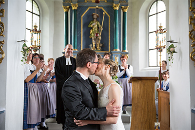 Hochzeitsfotos von Claudia und Oliver in Sarnen in der Schweiz 