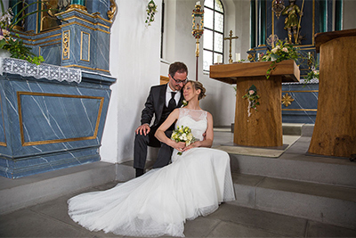 Hochzeitsfotos von Claudia und Oliver in Sarnen in der Schweiz 