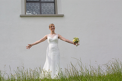 Hochzeitsfotos von Claudia und Oliver in Sarnen in der Schweiz 