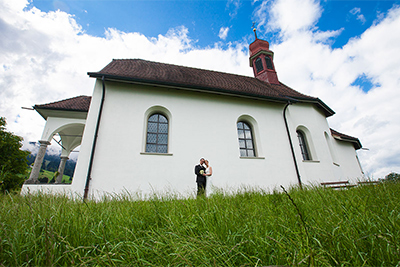 Hochzeitsfotos von Claudia und Oliver in Sarnen in der Schweiz 