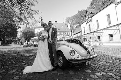 Hochzeitsfotografie des Brautpaares Domonique und Thomas in Haan-Gruiten und auf Schloß Lüntenbeck in Wuppertal