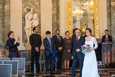 Hochzeitsfotos im Benrather Schloß in Düsseldorf 