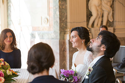 Hochzeitsfotos im Benrather Schloß in Düsseldorf 