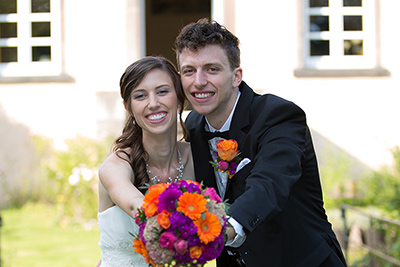 Hochzeitfoto im Haus Unterbach in Erkrath 