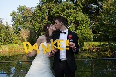 Hochzeitfoto im Haus Unterbach in Erkrath 