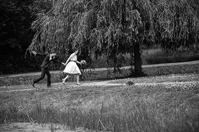 Hochzeitsfotografie des Brautpaares Julia und Christoph in Mettmann und Düsseldorf