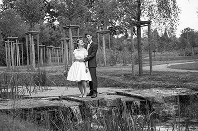 Hochzeitsfotografie des Brautpaares Julia und Christoph in Mettmann und Düsseldorf