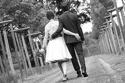 Hochzeitsfotografie des Brautpaares Julia und Christoph in Mettmann und Düsseldorf