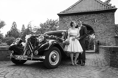 Hochzeitsfotografie des Brautpaares Julia und Christoph in Mettmann und Düsseldorf