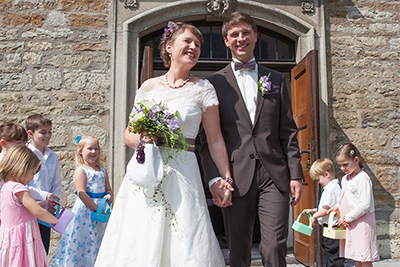 Hochzeitsfotografie des Brautpaares Julia und Christoph in Mettmann und Düsseldorf