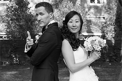 Hochzeitsfotografie des Brautpaares Juliet und Gernot in der Wasserbug zu Köln