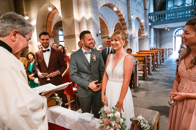 Hochzeitsfotos der kirchlichen Trauung in Mettmann Düssel