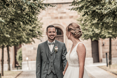 Hochzeitsfotos der kirchlichen Trauung in Mettmann Düssel